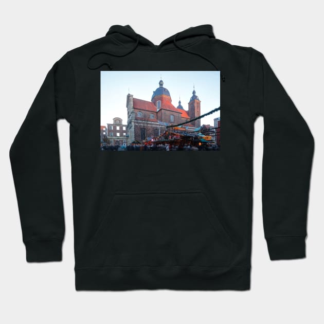 Dominican Church, Church, Christmas Market, Munster, City, Westphalia Hoodie by Kruegerfoto